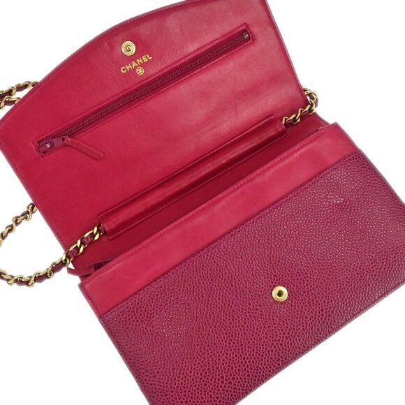 Chanel Pink Calfskin Timeless WOC Wallet on Chain Shoulder Bag 134921 - Picture 4 of 7